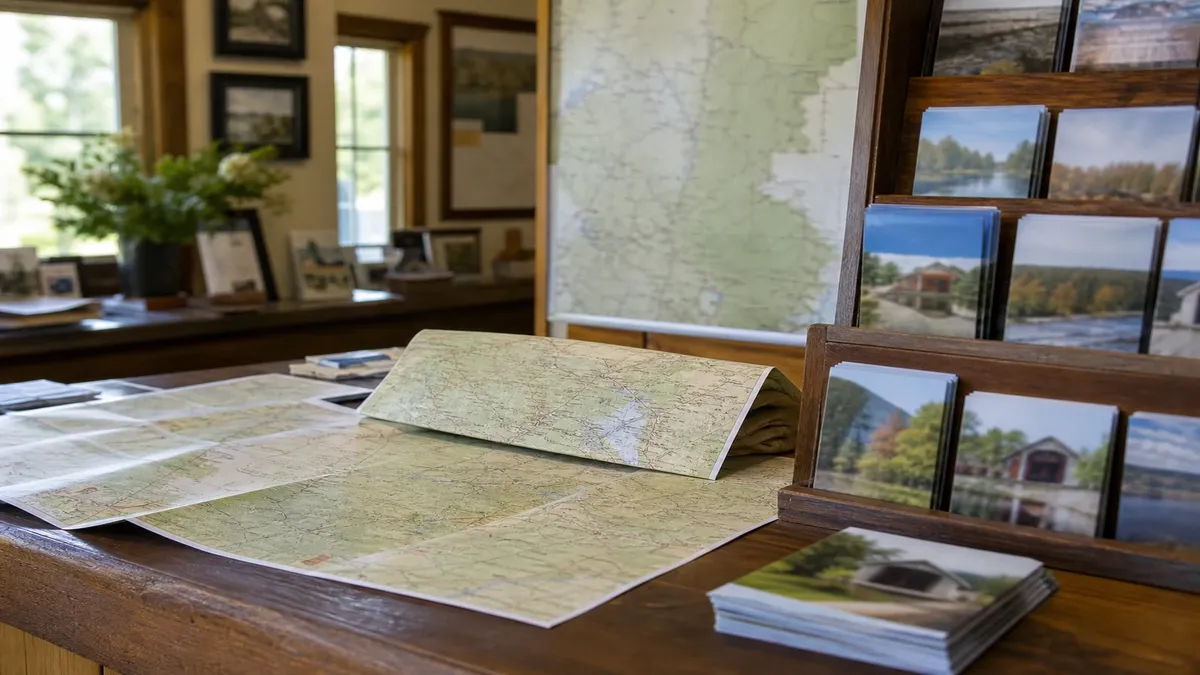 Visitor Guides illustrated countryside scene